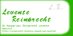 levente reinprecht business card